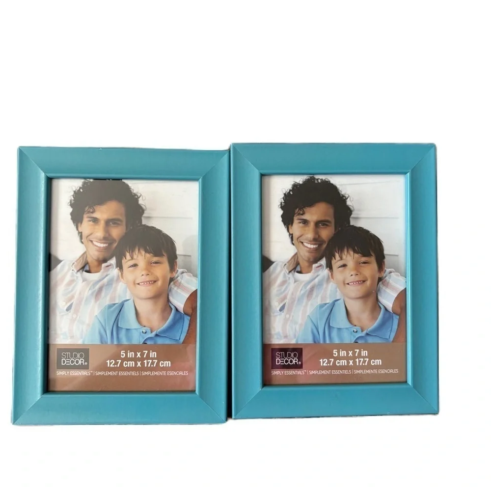 Studio Decor Turquoise Picture Frames Light Blue Bundle Lot 5x7